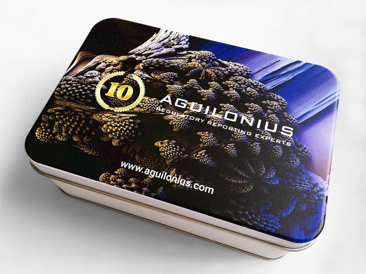 Bedrukte blikken dozen met logo en foto - Originele relatiegeschenken - Blikken doos bedrukken_kleur